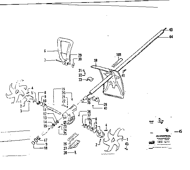 Craftsman 358796180 drive shaft diagram