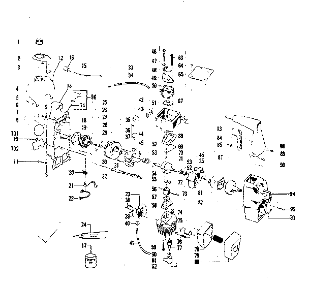 Craftsman 358796180 engine diagram