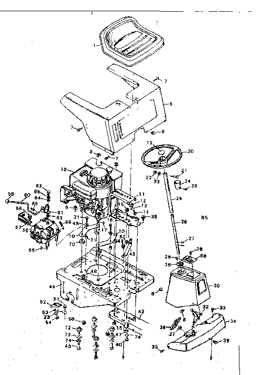 Craftsman 502256117A upper half diagram