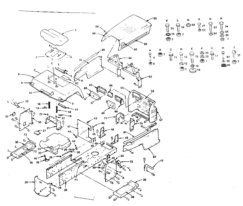 Craftsman 502255822 chassis and enclosures diagram