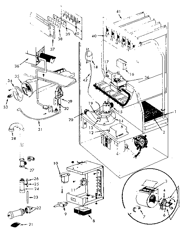 Kenmore 867769224 functional replacement parts diagram
