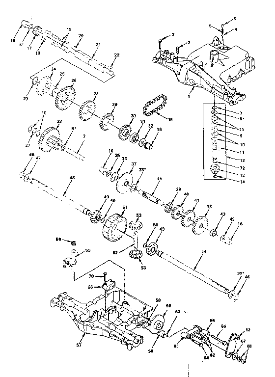 Footedana 4150-15 transaxle diagram