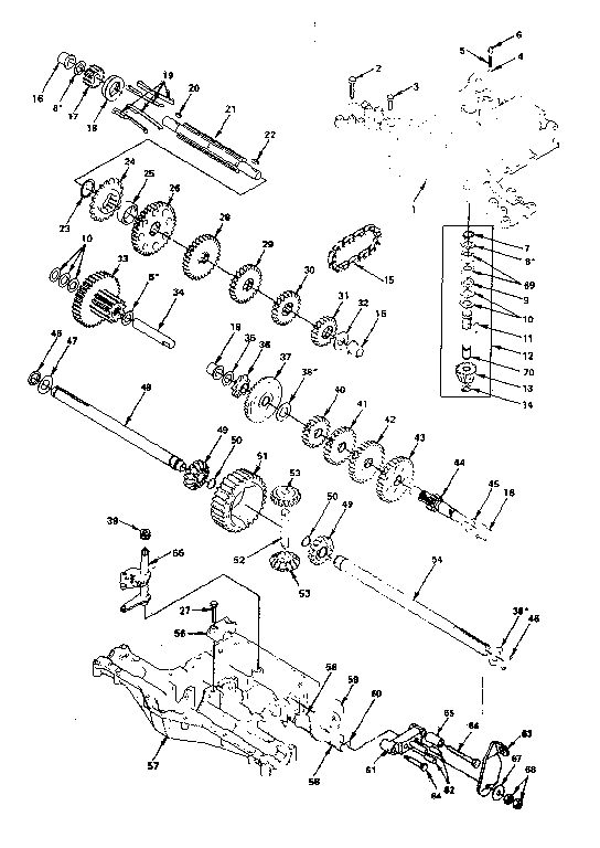 Footedana 4150-18 transaxle diagram