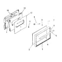 Kenmore 9116188690 oven door diagram