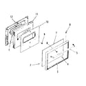 Kenmore 9113628611 911.3638611 oven door diagram