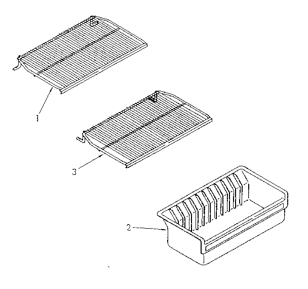 Kenmore 1068265981 shelf parts diagram