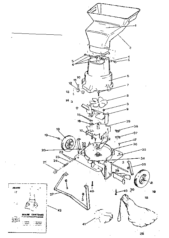 Craftsman 833796880 exploded view diagram