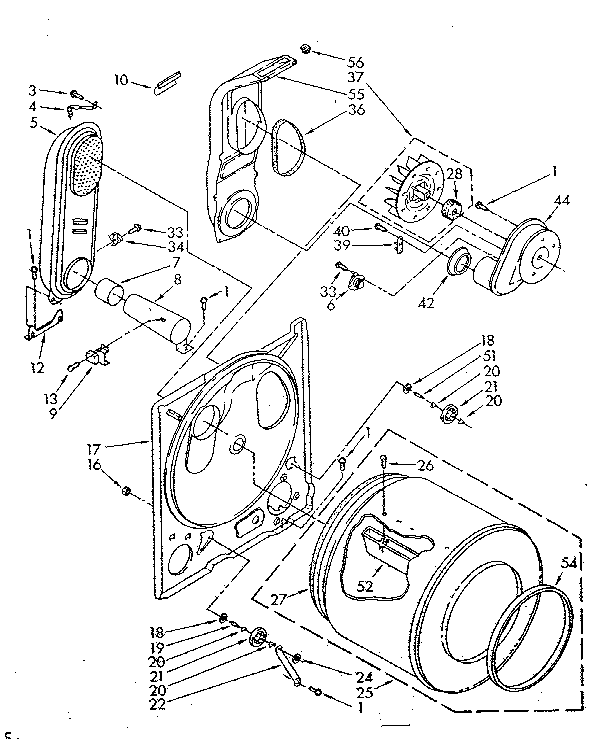 Kenmore 11087427100 bulkhead parts diagram
