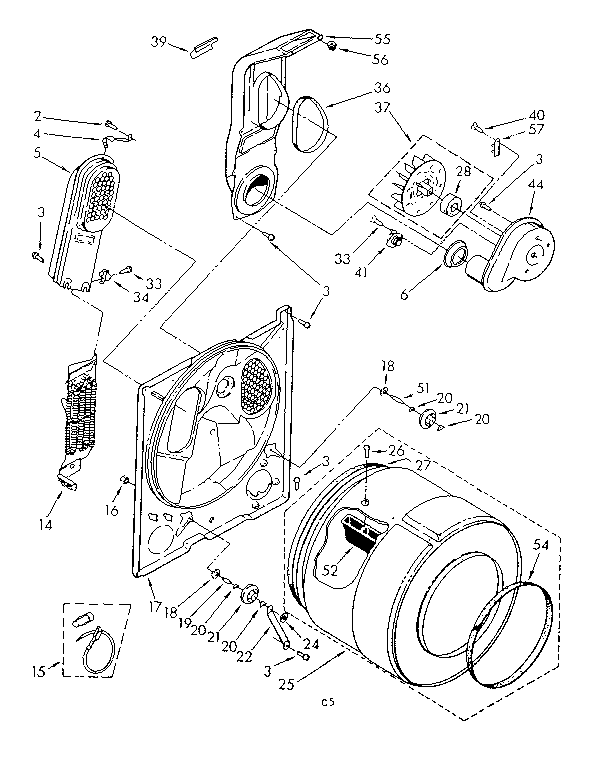 Kenmore 11086427300 bulkhead parts diagram