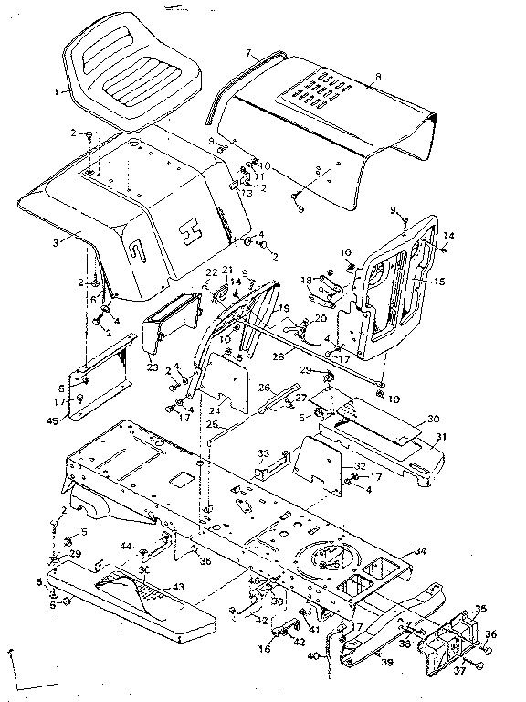 Craftsman 502255141 top half diagram