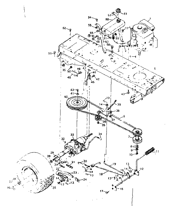Craftsman 502255141 drive assembly diagram