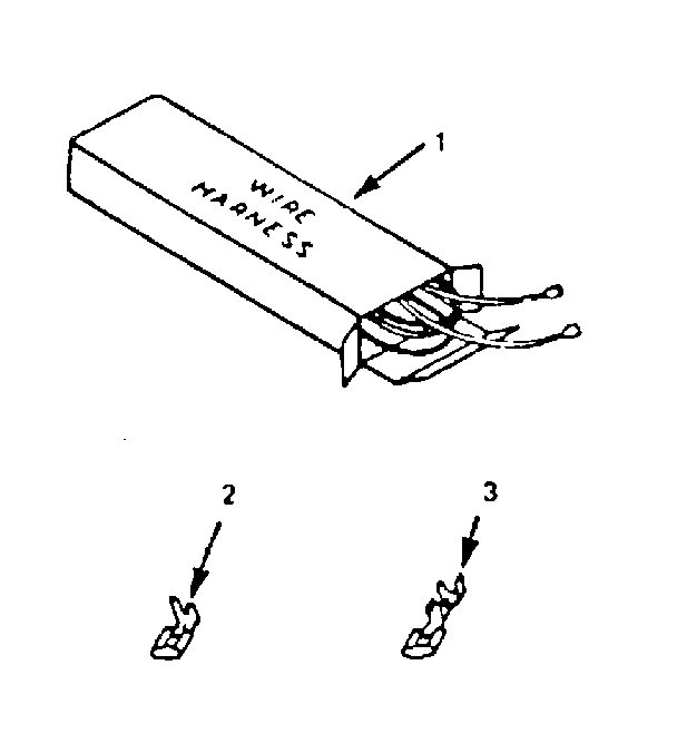 Kenmore 2784278592 wire harness and components diagram