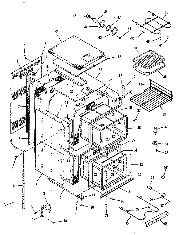 Kenmore 2784298493 body section diagram