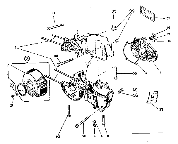 Sears 81780860 crankcase diagram