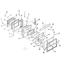 Kenmore 2784418493 oven door section diagram