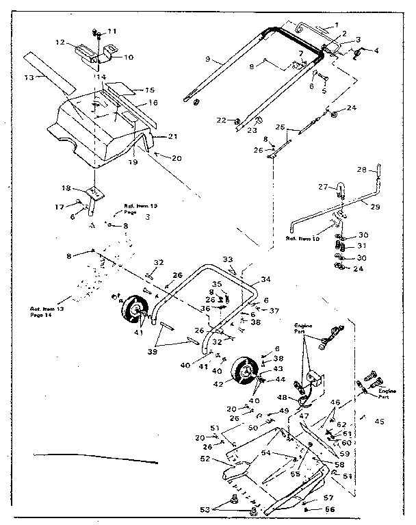 Craftsman 536883401 main frame diagram