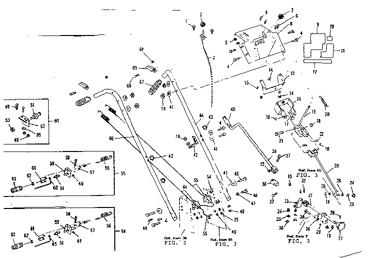 Craftsman 536906300 handle assembly diagram