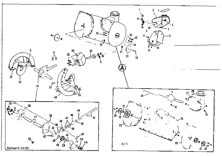 Craftsman 536906300 auger housing assembly diagram