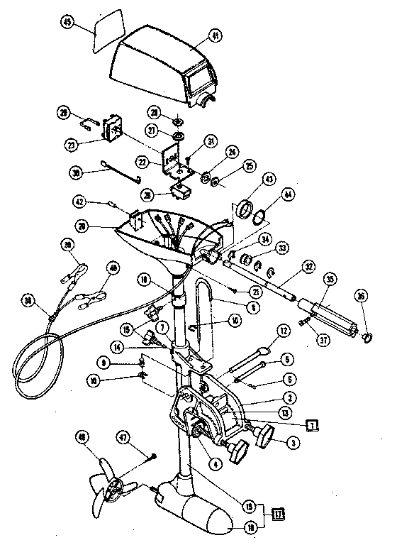 Shakespeare SIGMA 25W unit parts diagram