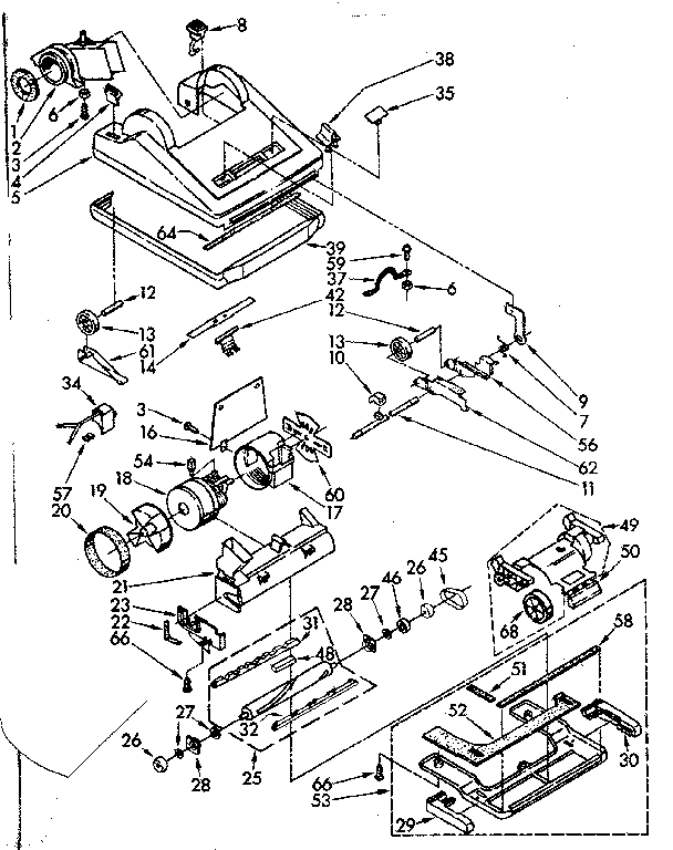 Kenmore 11639840 vacuum cleaner diagram