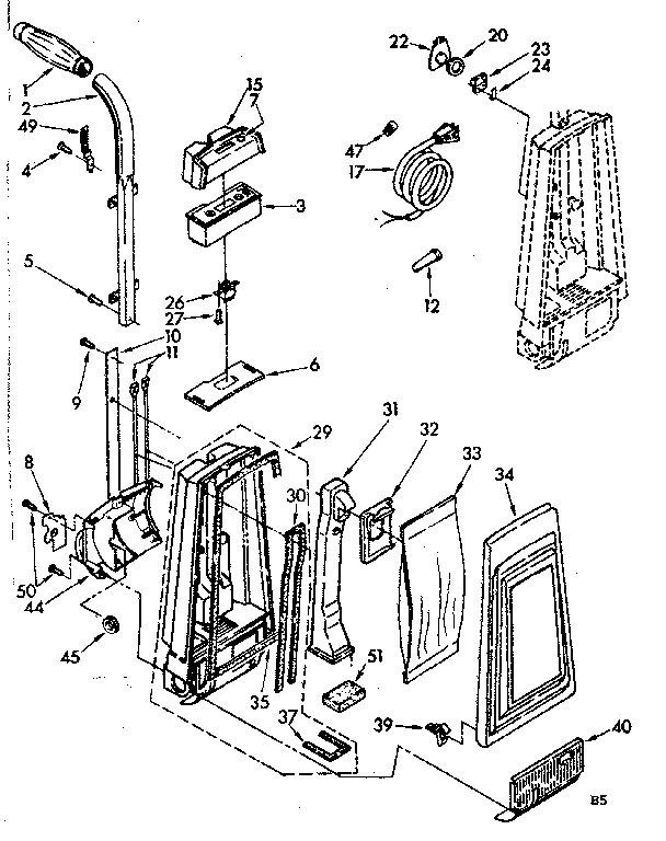Kenmore 11639840 vacuum cleaner diagram