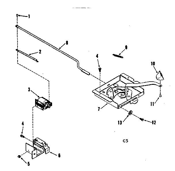 Kenmore 9119378413 power lock section diagram