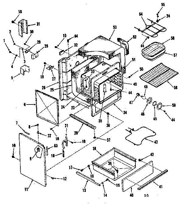 Kenmore 9119378413 body section diagram
