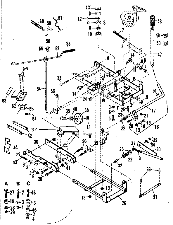 Craftsman 84226026 main frame diagram