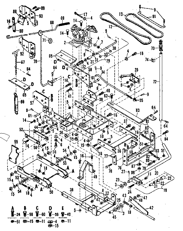 Craftsman 84224062 main frame diagram
