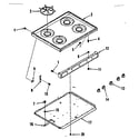 Kenmore 9117838510 main top section diagram