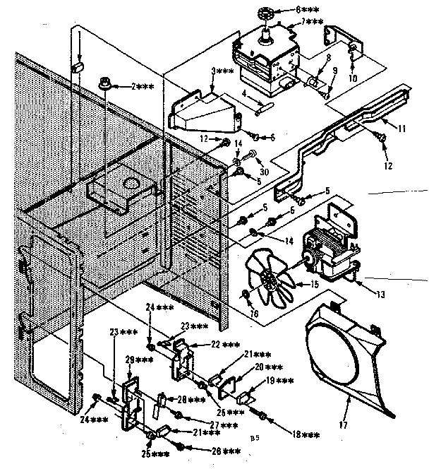 Kenmore 5648898510 switches and microwave diagram