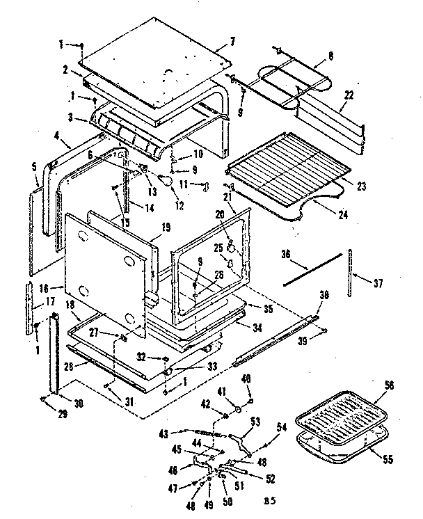Kenmore 2784218411 body section diagram