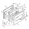 Kenmore 2784218411 visi-bake oven door diagram