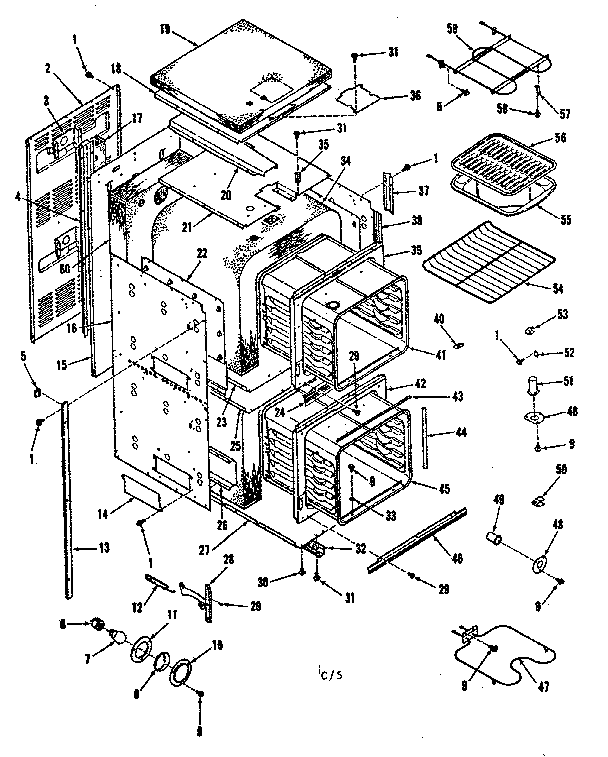 Kenmore 2784278590 body section diagram