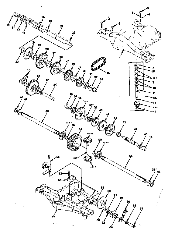 Footedana 4150-5 transaxle diagram