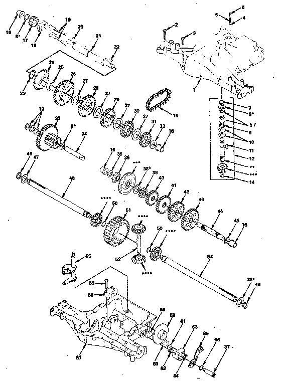 Footedana 4150-6 transaxle diagram