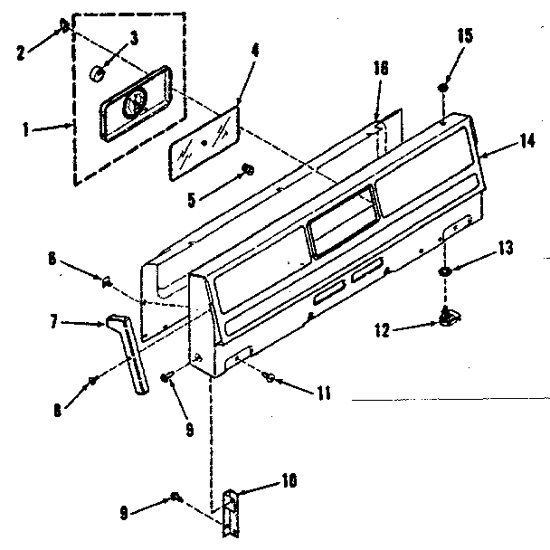 Kenmore 9117148510 backguard section diagram