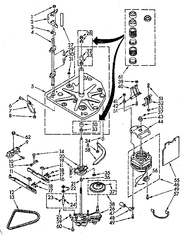 Kenmore 11083372610 drive parts diagram
