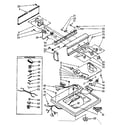 Kenmore 11083383220 top and console diagram