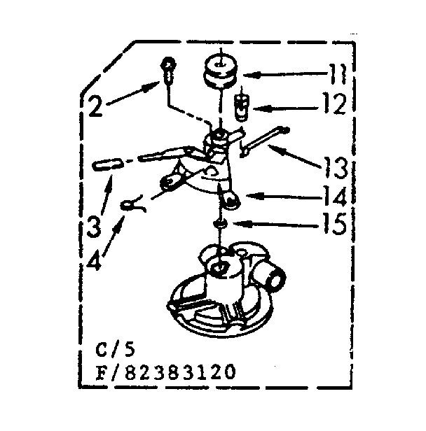 Kenmore 11082383620 water pump parts diagram