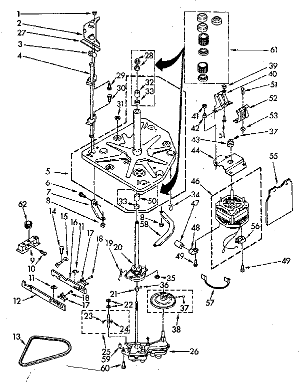 Kenmore 11082383210 drive parts diagram