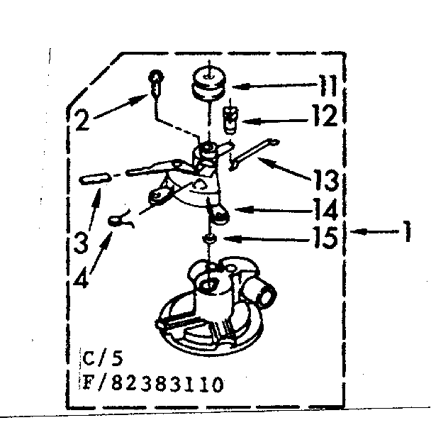 Kenmore 11082383210 water pump parts diagram