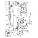 Kenmore 11083383410 tub and basket parts (suds only) diagram