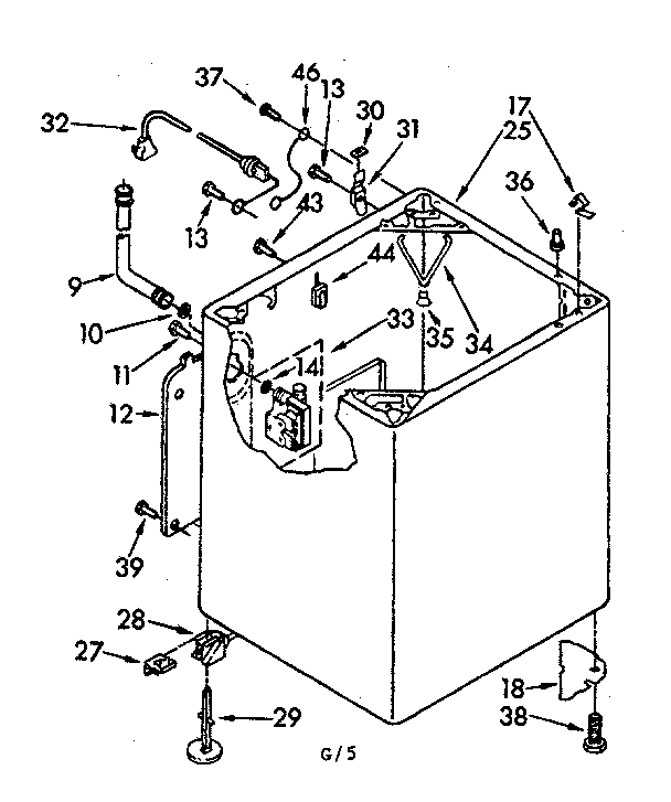 Kenmore 11083372720 cabinet parts diagram