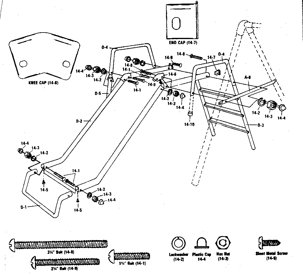 Sears 51272526-85 slide hardware bag #96103 diagram