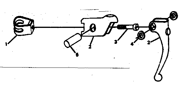 Sears 502473270 brake lever diagram