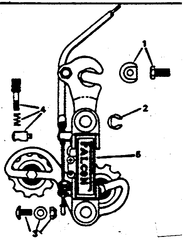Sears 502473270 rear derailleur diagram