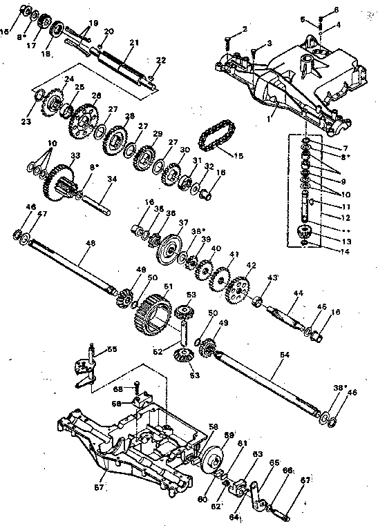 Footedana 4150-11 transaxle diagram