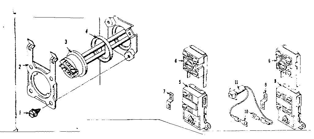 Kenmore 15332440 functional replacement parts diagram