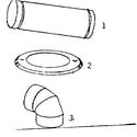 Kenmore 155842882 smoke pipe, collar & elbow diagram